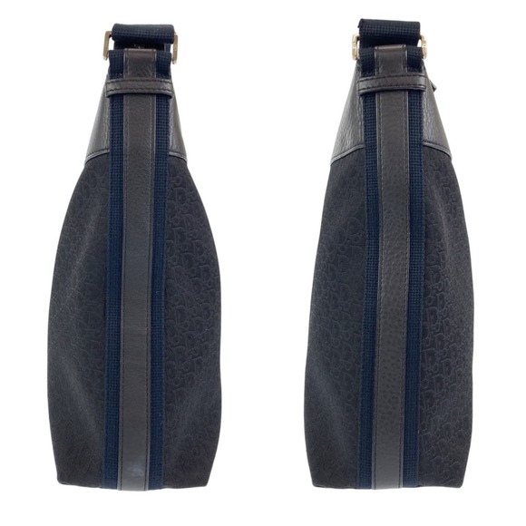 CHRISTIAN DIOR Trotter Oblique Black Silver Hardware Shoulder Bag - Picture 8 of 10